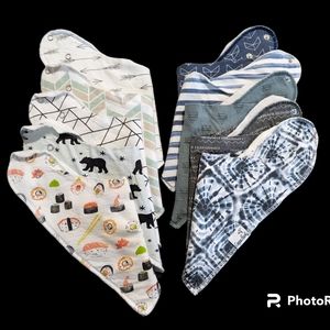 Copper Pearl Baby Bandana Bibs Bundle of 10